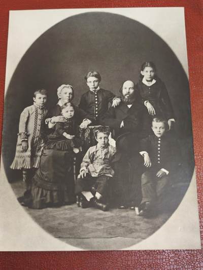 橙子收藏第七期 - 苏联1969年官方翻印 列宁（乌里扬诺夫）家族1879年全家福历史照片，记录列宁童年家庭全貌，是列宁生平、苏联历史的核心影像见证；