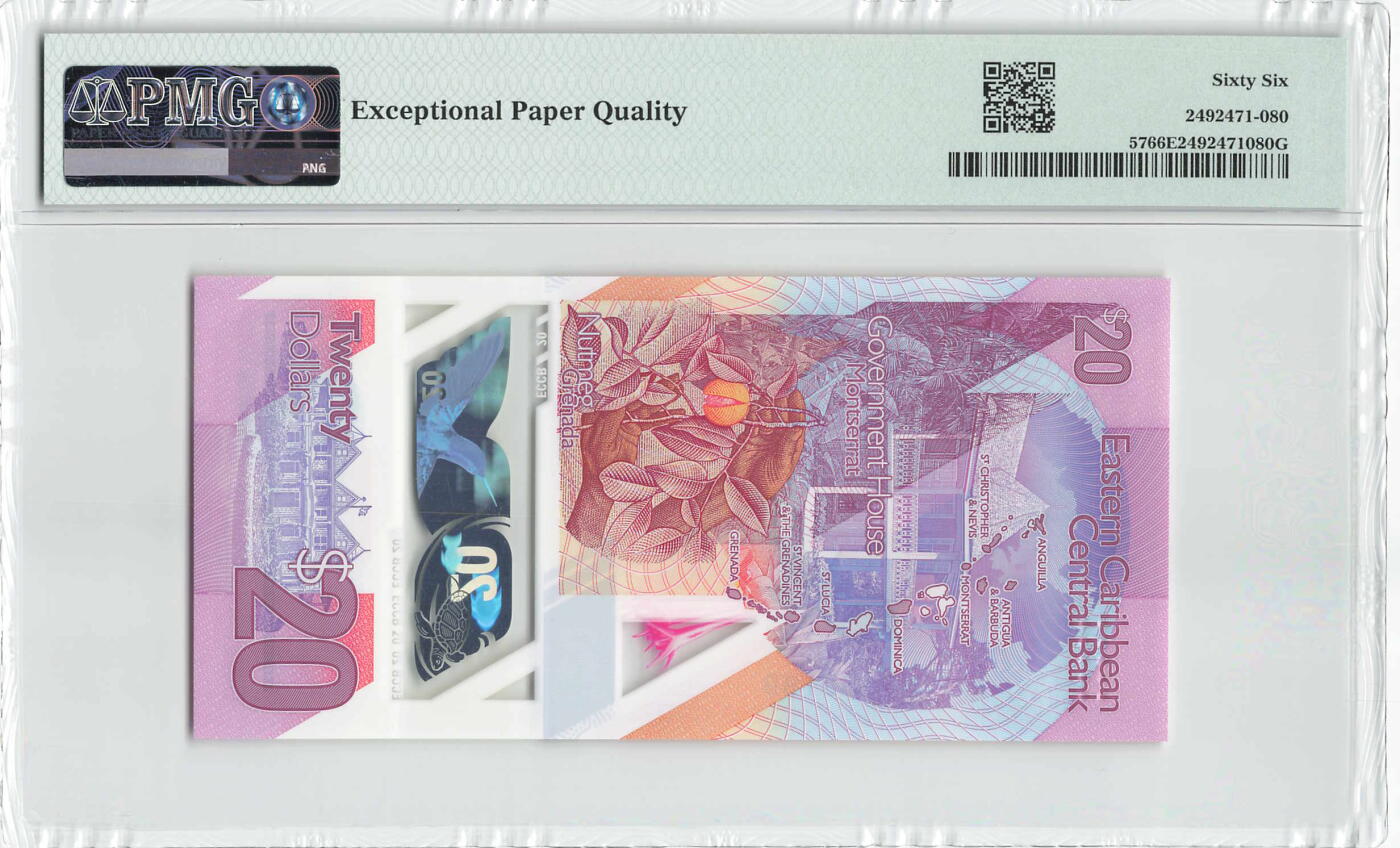 小福收藏拍卖第204期 评级币精选场 本期有 荷兰经典AA冠拿杯子的蛇 叙利亚世遗帕尔米拉古城豹子号冠军分 法国红衣主教冠军分 意大利经典达芬奇   白俄罗斯 "Millennium" 纪念版AA冠全同千位号全套  南斯拉夫铁托未发行版 美国 墨西哥 越南 法属印度支那等多国精美高分珍稀老钞精品纸币 东加勒比 2019年 20元 A/1冠 靓号188189 PMG66 EPQ