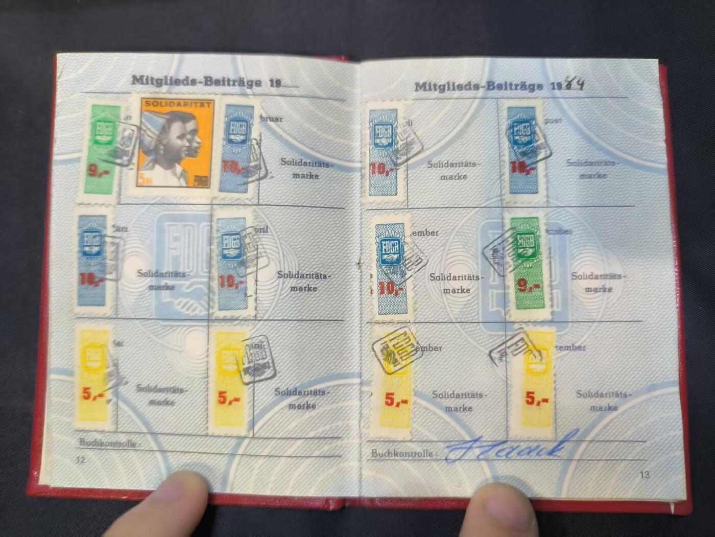 云宸嘉赏-勋臻佳藏四月精品甄选场次（低佣 一元一手） 民主德国莱比锡市建筑联合企业职工克劳斯・穆勒工会证书