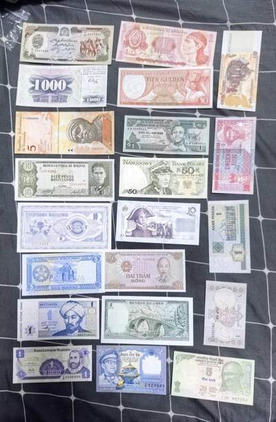 北京马甸外国币专卖第150期，外国纸币专场，陆续上拍，欢迎关注 - 散币之五：20张