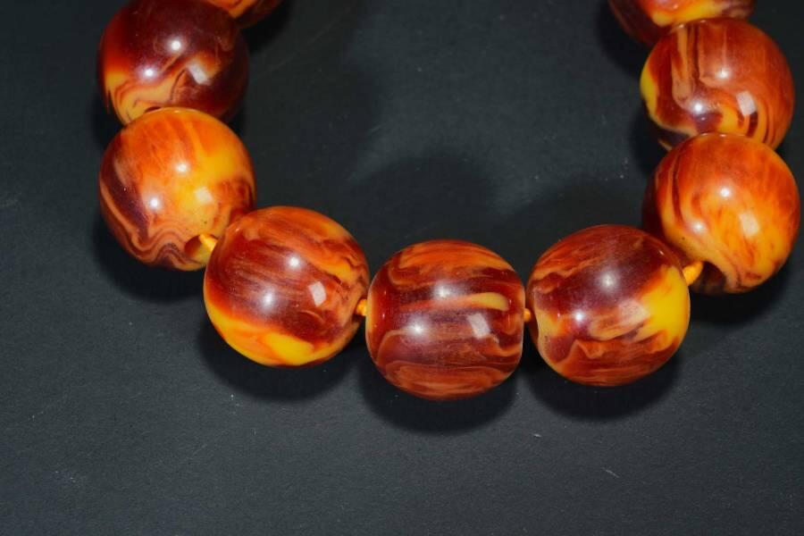 上海都达杂项专场七十二【全场包邮】 赛璐璐圆珠手串61-369