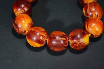 上海都达杂项专场103【全场包邮】  赛璐璐圆珠手串61-369