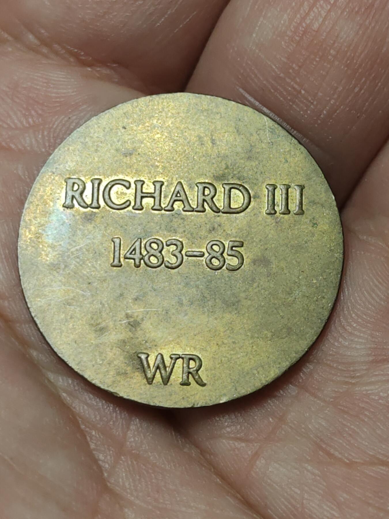 2026年第四十场(总第二百零九场）外国好品散币场(免佣金) 现代复刻币–英国🇬🇧1483–1485年6先令8便士(约克王朝末代君主理查三世时期大天使米迦勒屠龙金币现代复刻仿品)