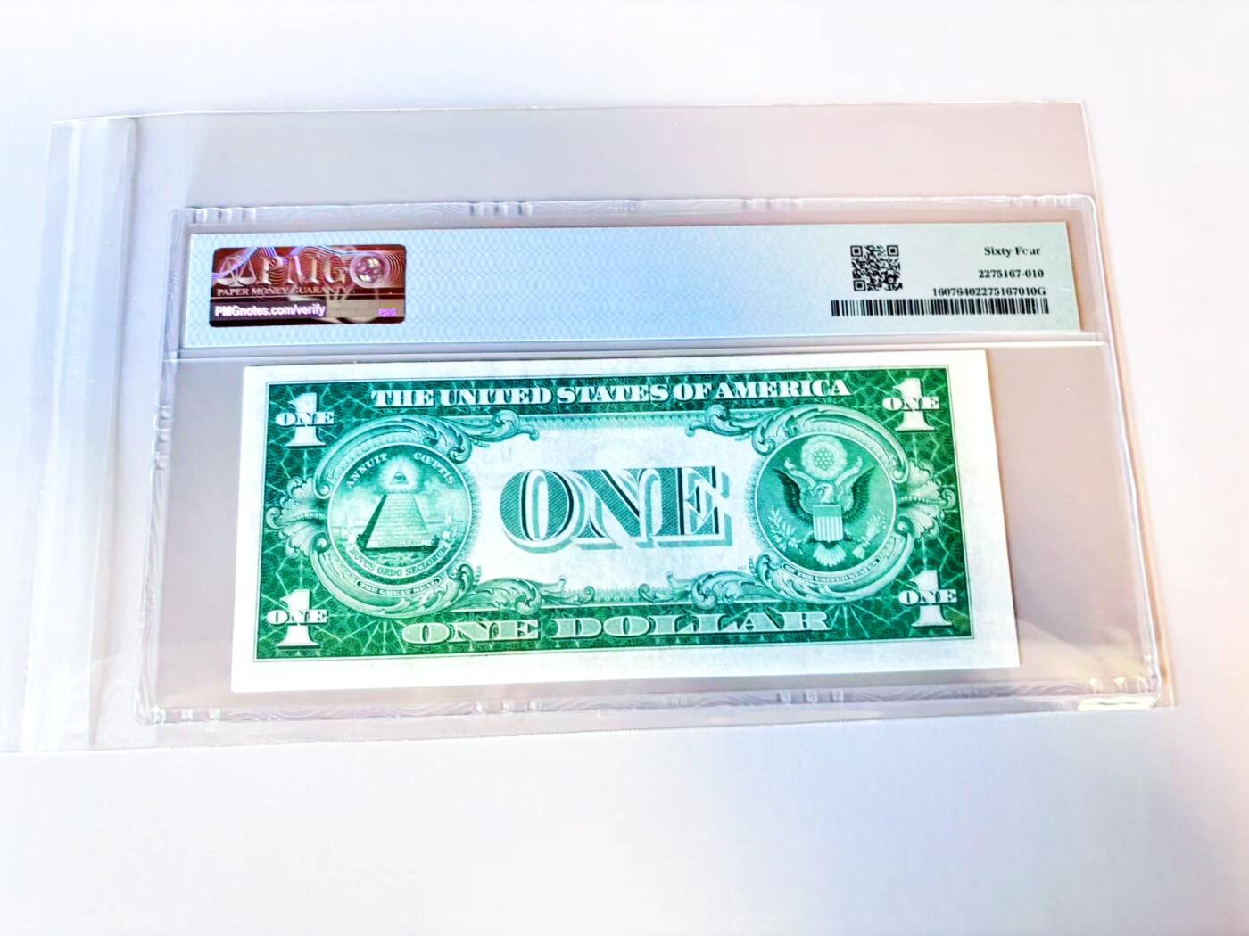 【Blue Auction】世界纸币精拍第805期——18级TOP拍卖/信誉/品质/专业/高效💫 【无47】美国 1935年1美金  PMG64