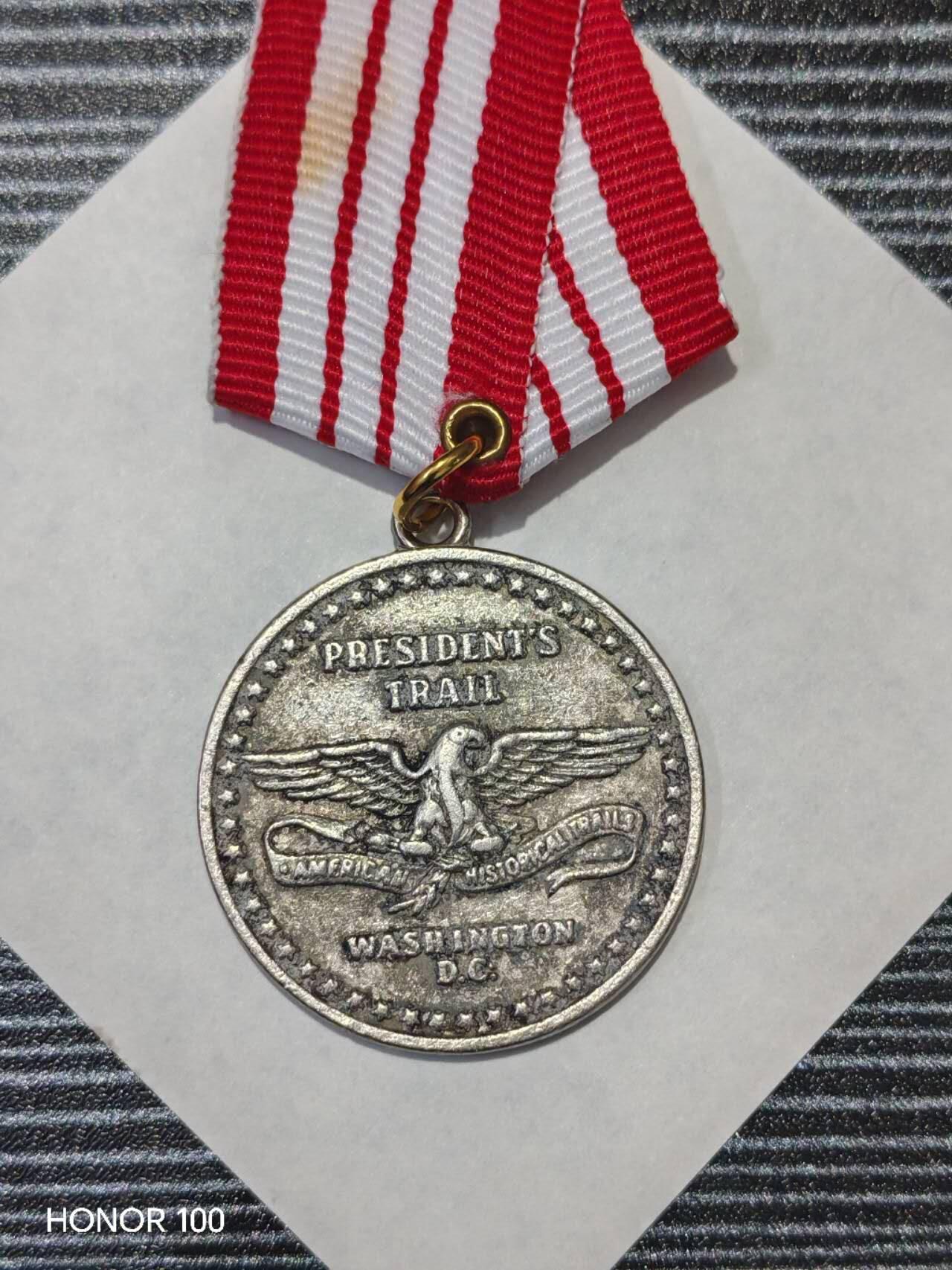 纪念章/纪念币 美国童子军（Boy Scouts of America）总统步道（President's Trail）纪念章，是美国历史步道体系中的徒步/活动纪念信物。