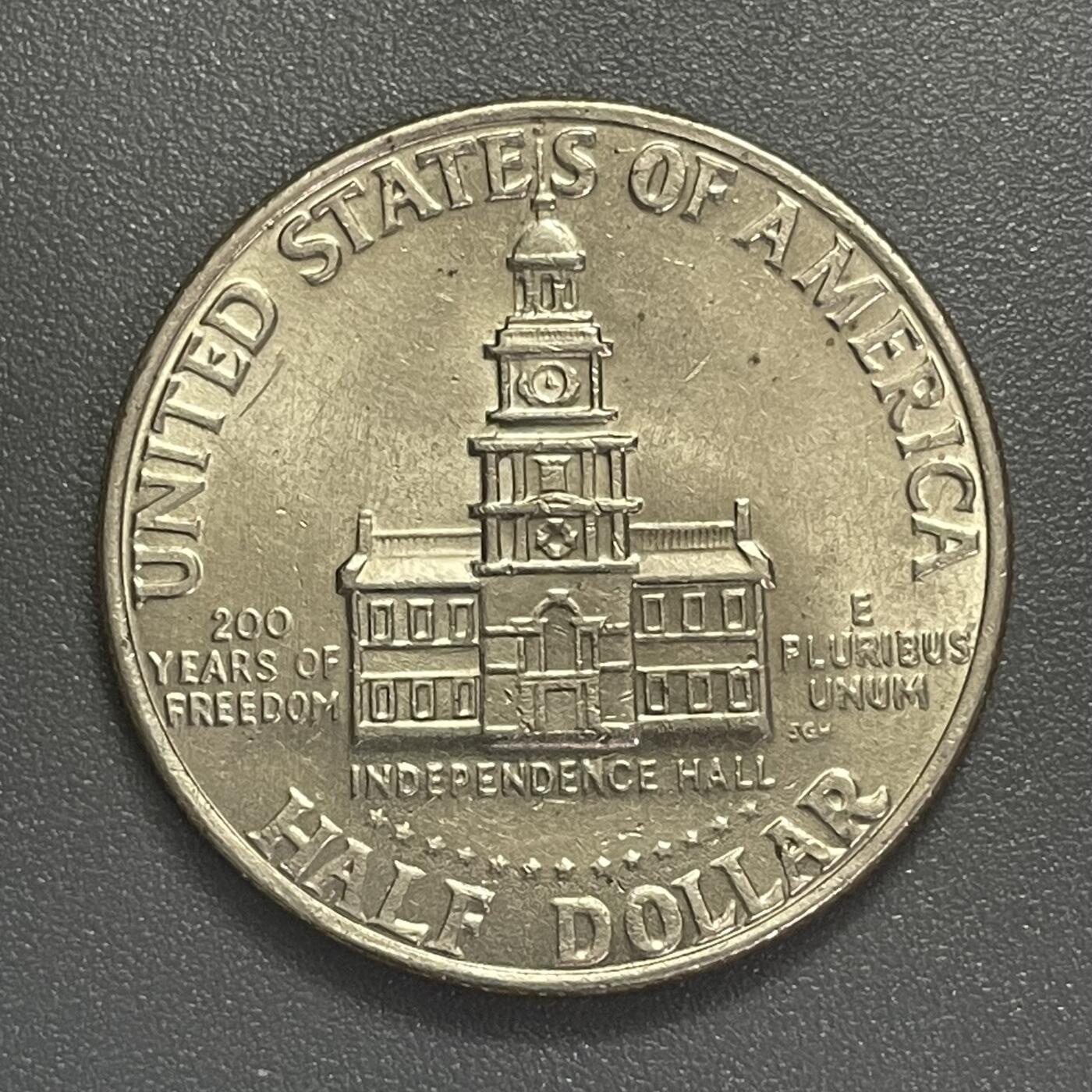 回流0405 美国1976年半圆纪念币 独立200周年