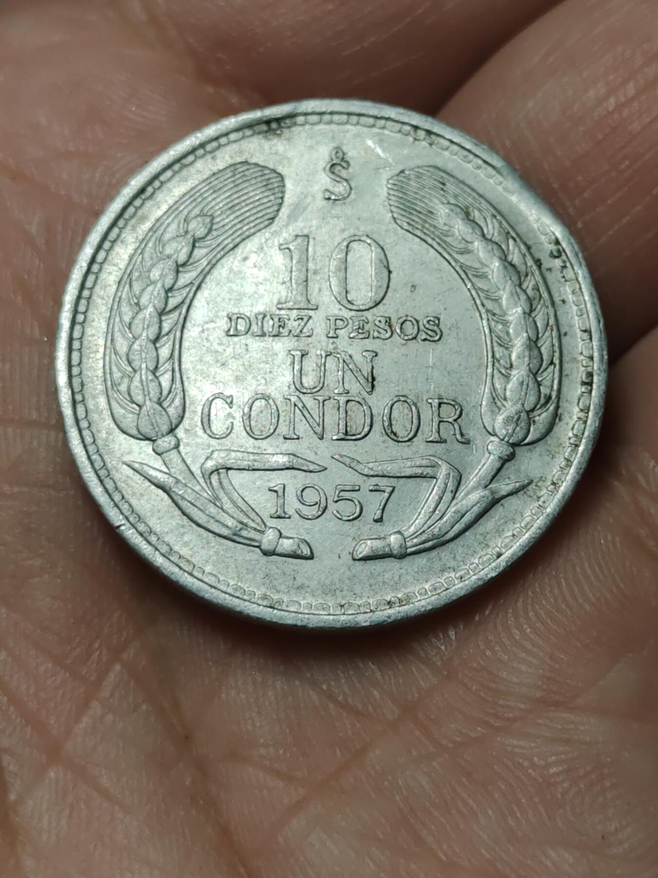 2026年第四十场(总第二百零九场）外国好品散币场(免佣金) 智利🇨🇱1957年10比索