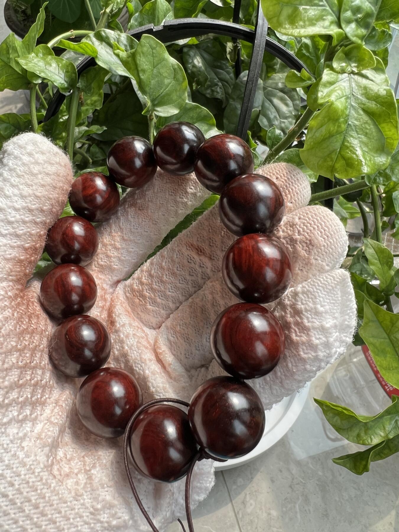 零元拍：印度小叶紫檀 1.8琴料手串。妥妥的高油高密，檀香宜人