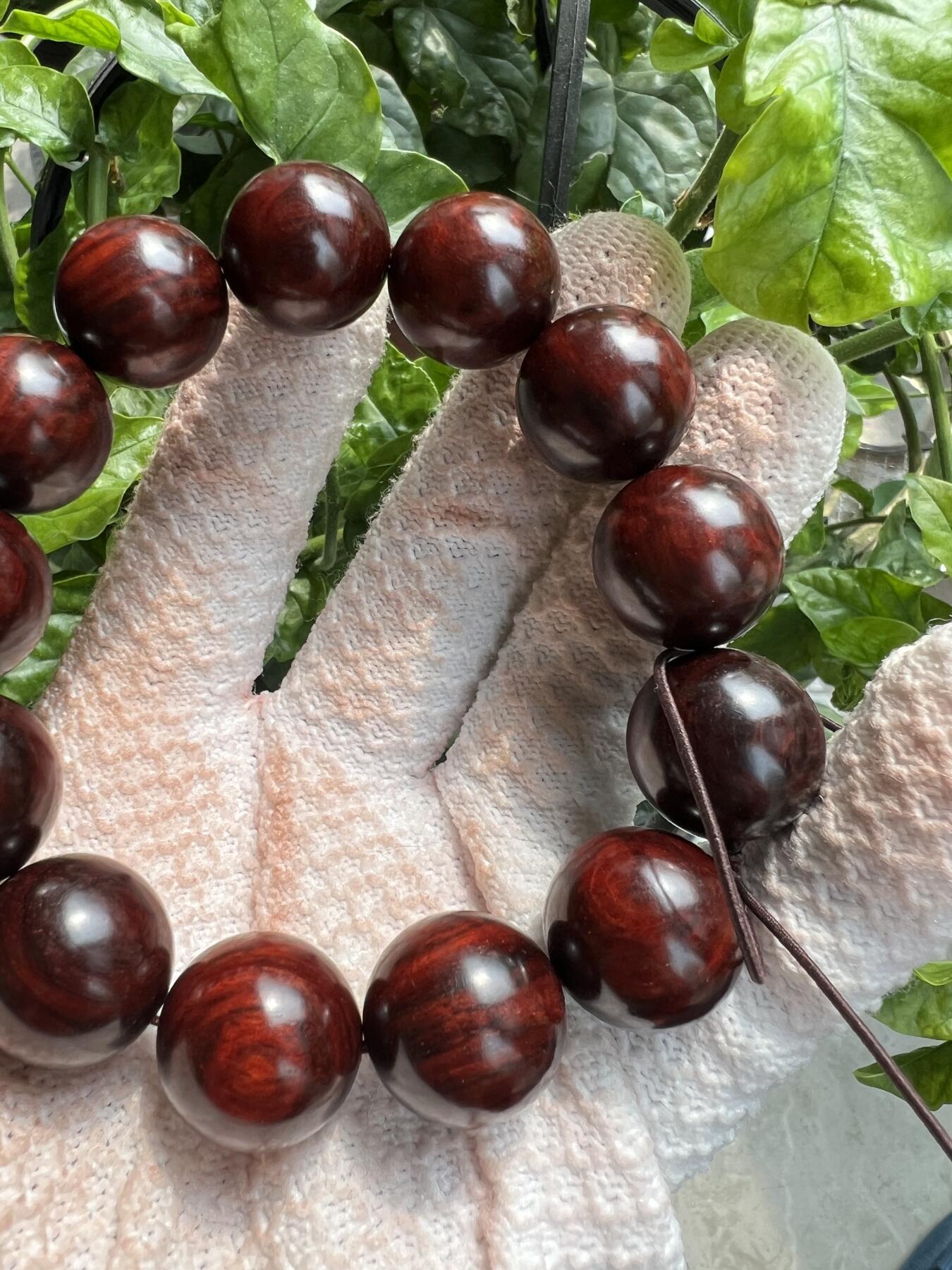 零元拍：印度小叶紫檀 1.8琴料手串。妥妥的高油高密，檀香宜人