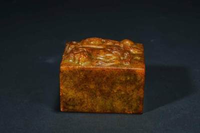 上海都达杂项专场103【全场包邮】  老青玉螭龙印章62-101