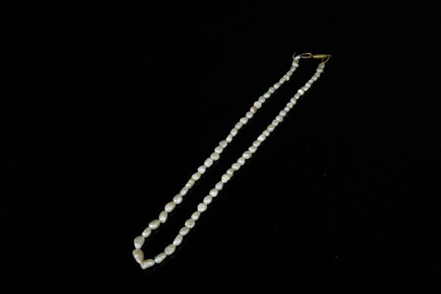 上海都达杂项专场六十六【全场包邮】 天然米粒珍珠项链68-144