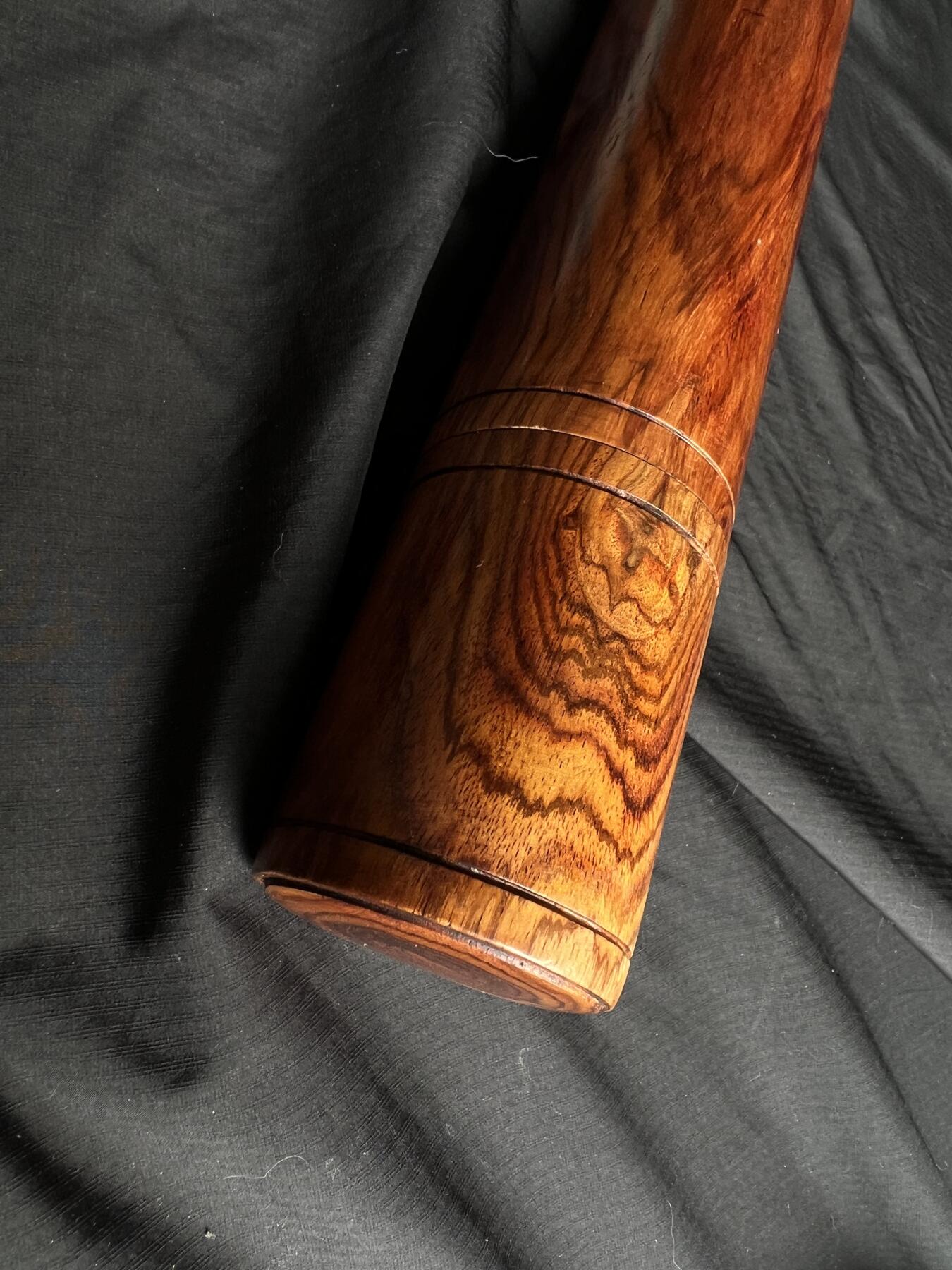 零元拍：海南黄花梨虎皮纹满花香桶，同料整料制作：268/44MM