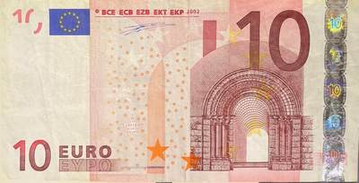 回流0405 - 2002年版10欧元纸币（首版罗马式建筑系列，意大利发行）¥74.6