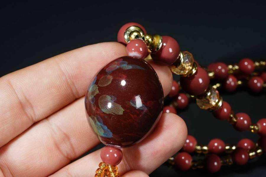 上海都达杂项专场六十六【全场包邮】 红色毛衣链66-262