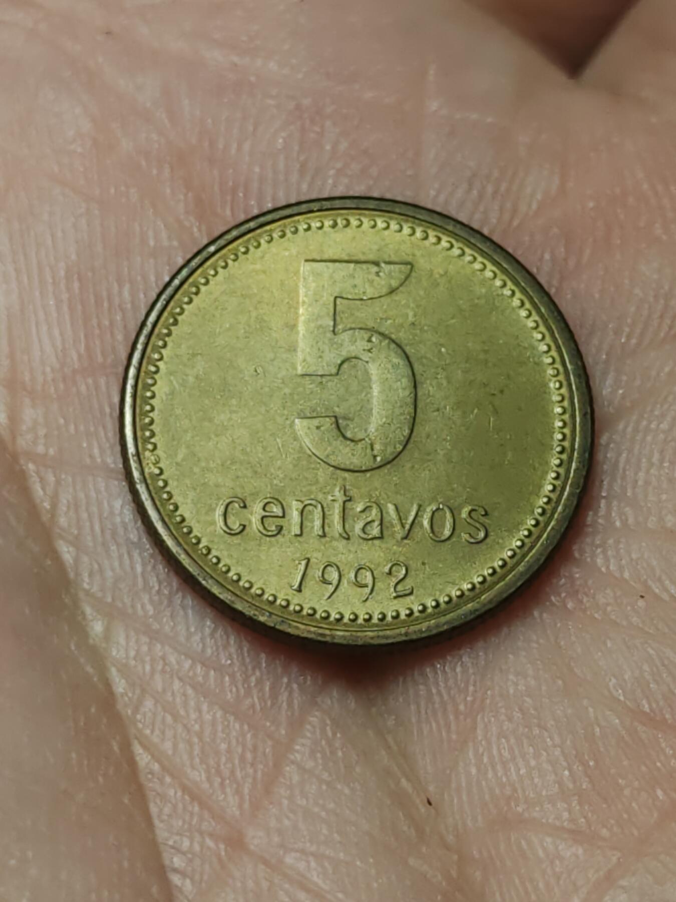 2026年第四十场(总第二百零九场）外国好品散币场(免佣金) 阿根廷🇦🇷1992年5分