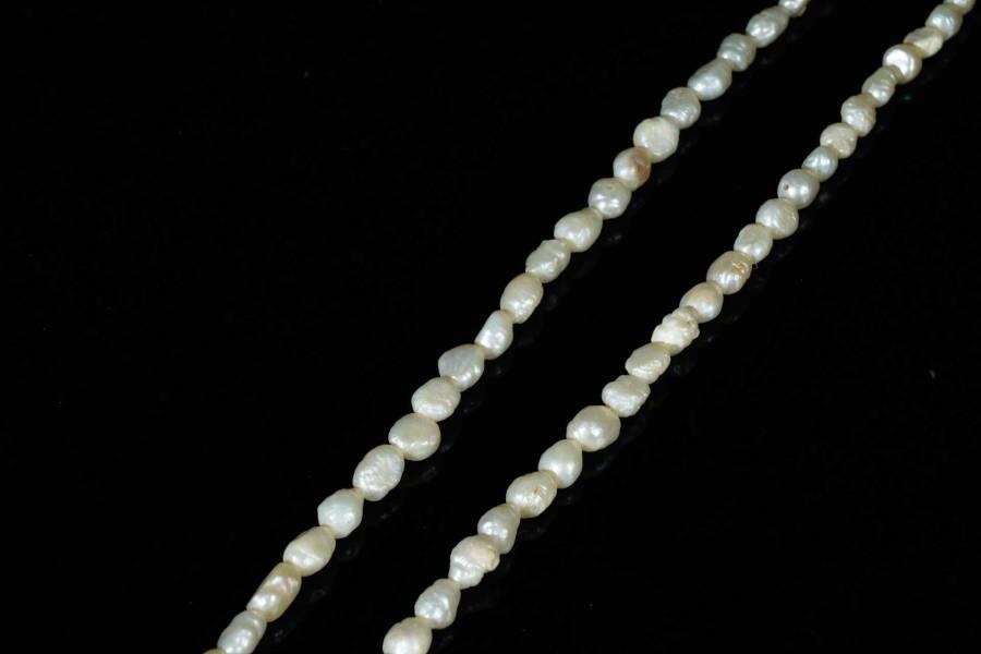 上海都达杂项专场六十六【全场包邮】 天然米粒珍珠项链68-144