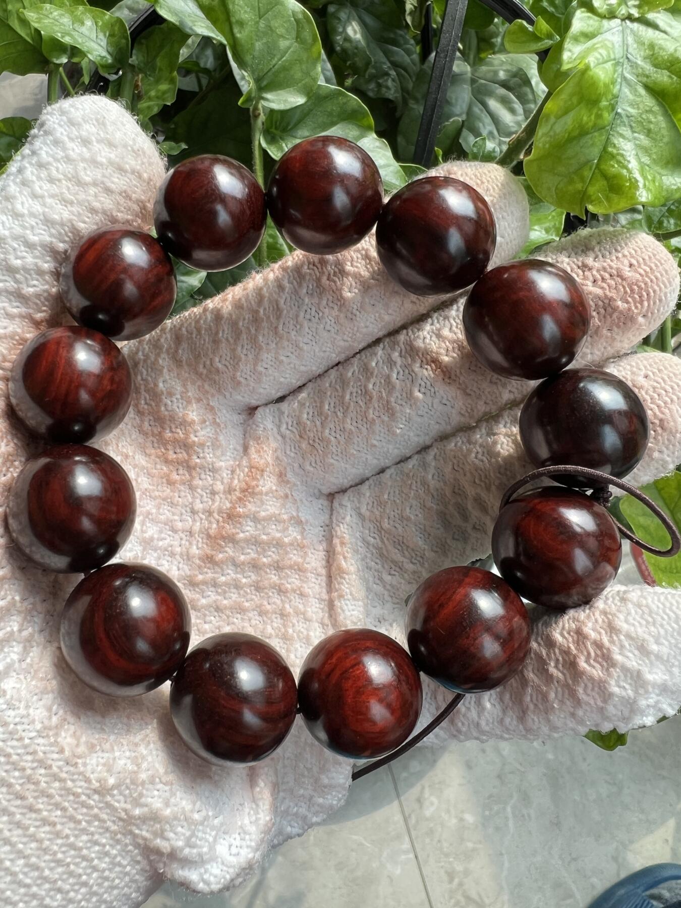 零元拍：印度小叶紫檀 1.8琴料手串。妥妥的高油高密，檀香宜人