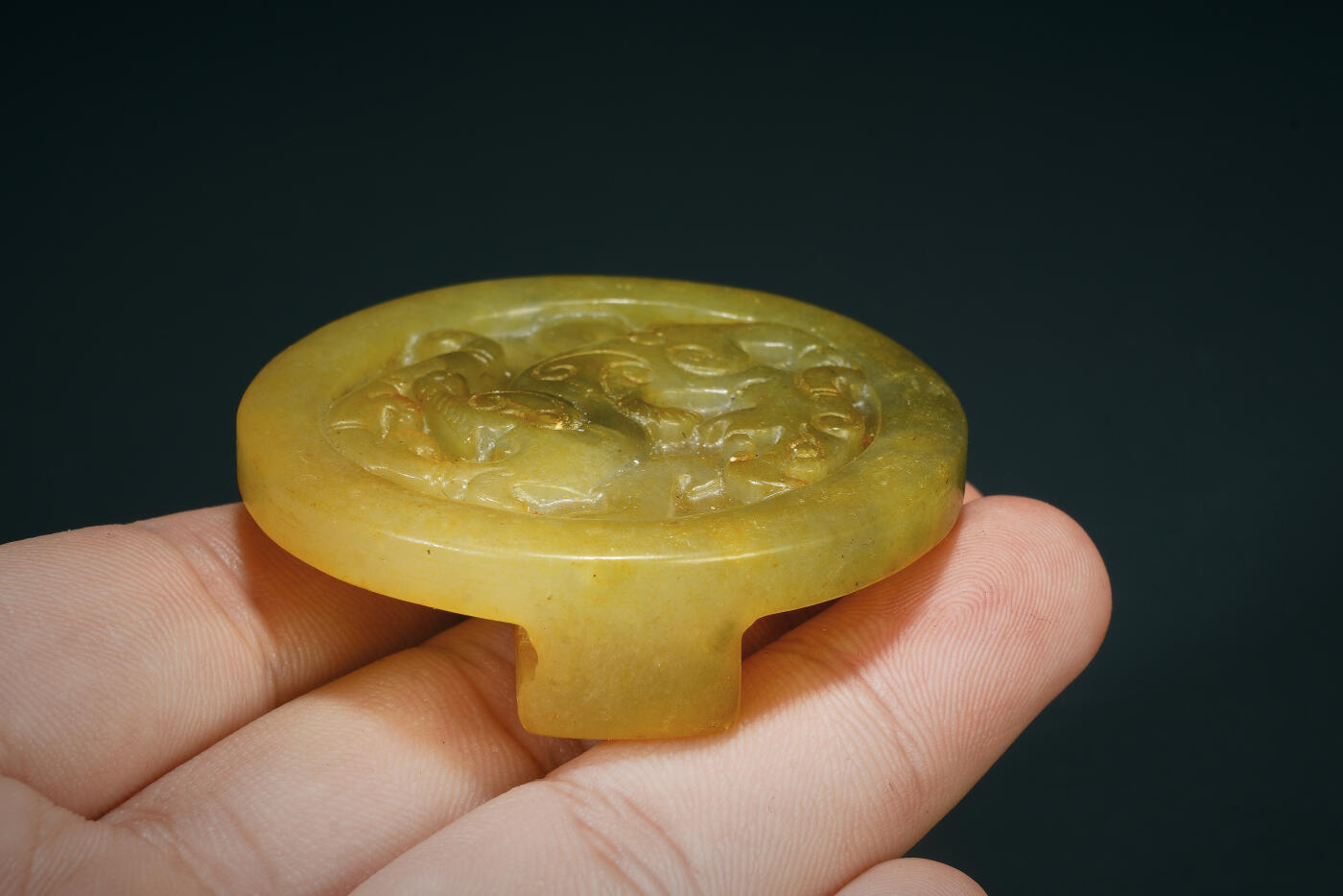 上海都达杂项专场七十二【全场包邮】 古玉螭龙玉带扣