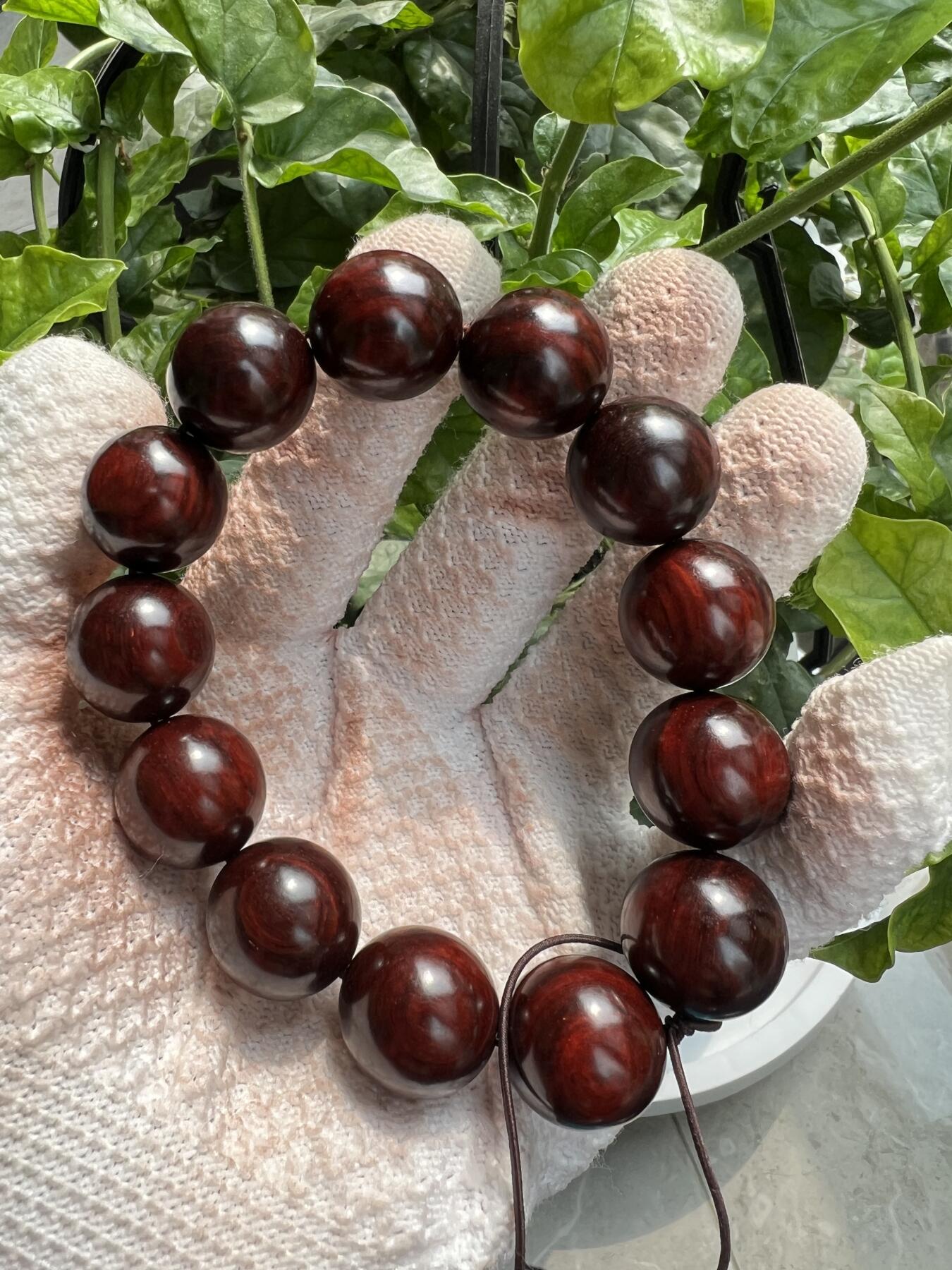 零元拍：印度小叶紫檀 1.8琴料手串。妥妥的高油高密，檀香宜人