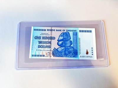 【Blue Auction】世界纸币精拍第805期——18级TOP拍卖/信誉/品质/专业/高效💫 - 【AA无47】津巴布韦 2008年100万亿元 全新UNC