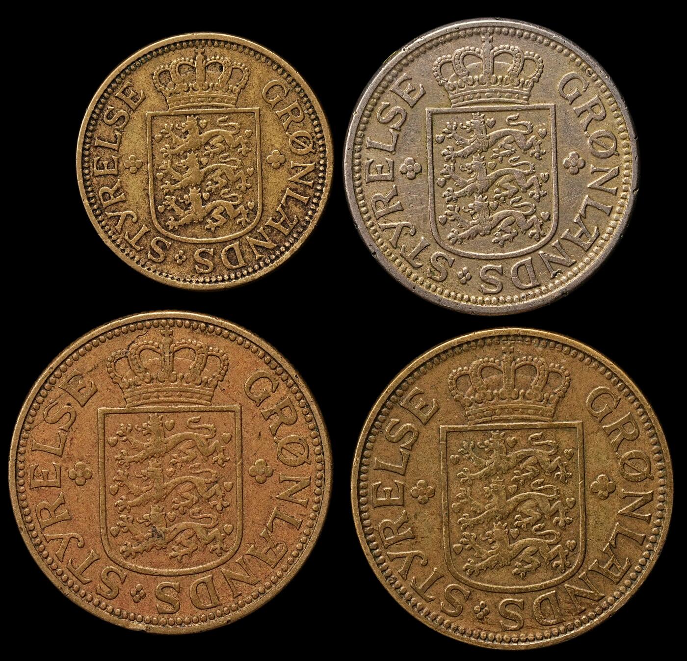 修遠堂世界钱币第110期 格陵兰钱币4枚