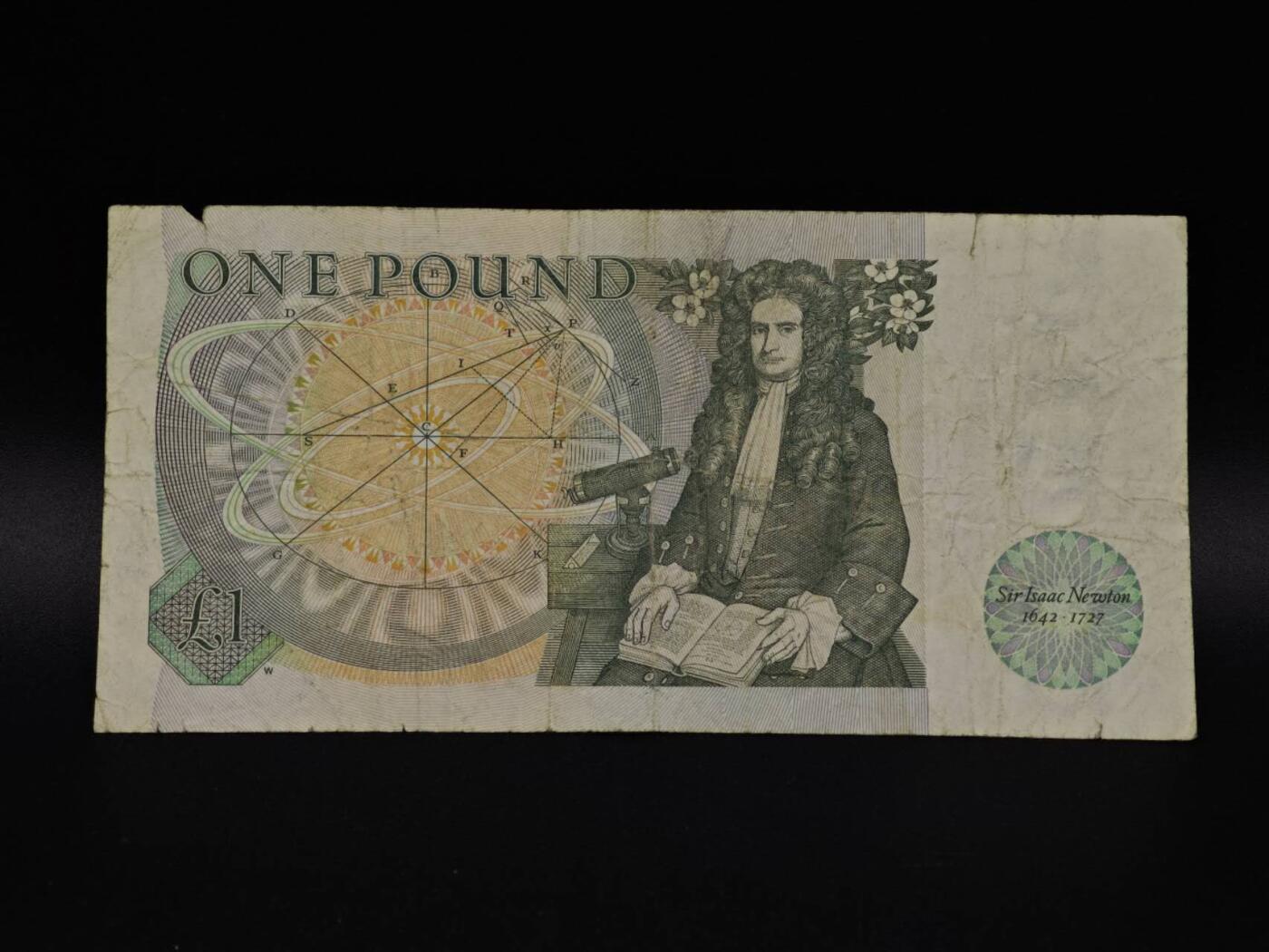  【淘币小摊】限时拍第八百九十拍   纸币场    每周一统一发货 英国英格兰银行1镑纸币【有折】