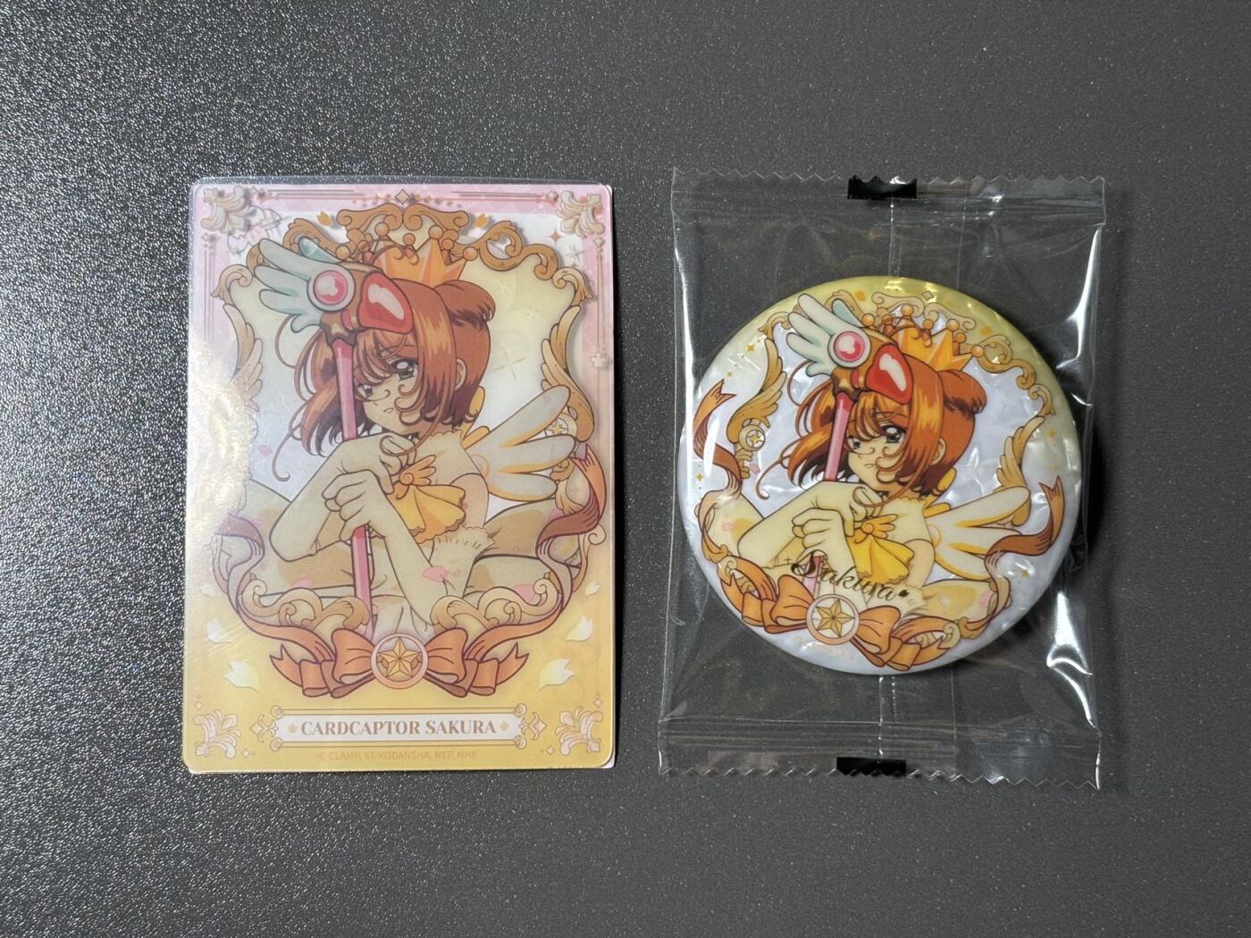 【梨花风起正清明】小王子卡拍第二十四场  魔卡少女樱 木之本樱 森罗万象25周年徽章 一个吧唧一张透卡