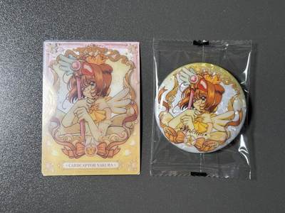 【梨花风起正清明】小王子卡拍第二十四场  - 魔卡少女樱 木之本樱 森罗万象25周年徽章 一个吧唧一张透卡