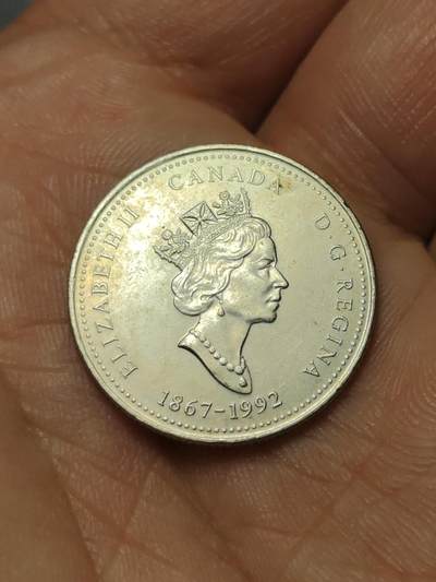 2026年第四十场(总第二百零九场）外国好品散币场(免佣金) - 加拿大🇨🇦1992年25分(联邦成立125周年曼尼托巴省纪念币)