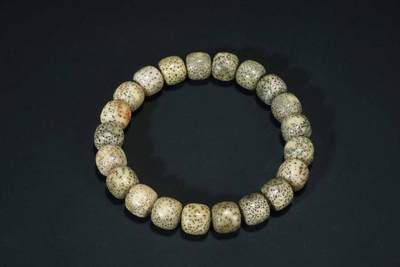 上海都达杂项专场103【全场包邮】  海南原生态星月河豚菩提桶珠手串62-246