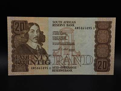  【淘币小摊】限时拍第八百九十拍   纸币场    每周一统一发货 - 南非20兰德纸币【有折】