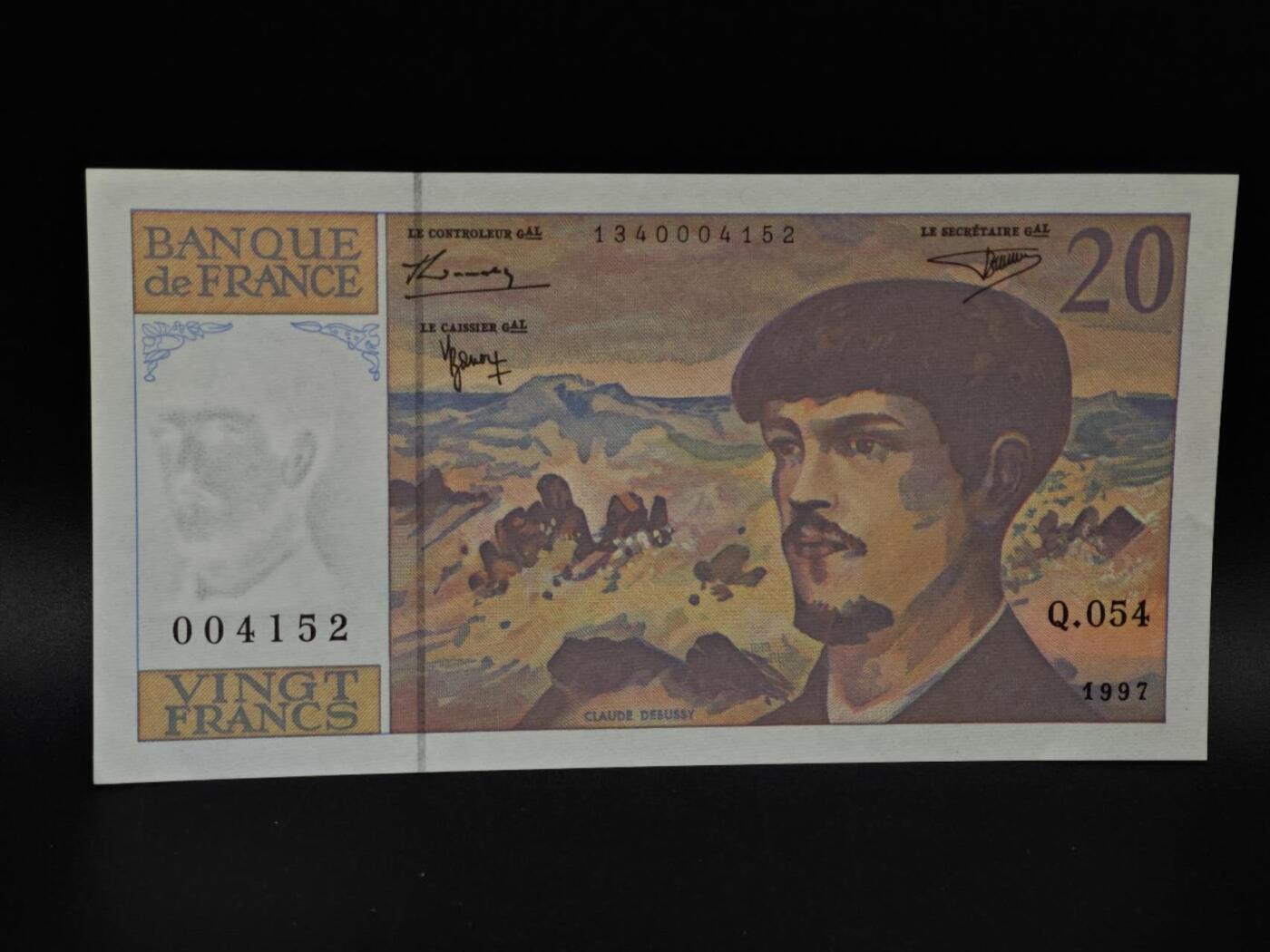  【淘币小摊】限时拍第八百九十拍   纸币场    每周一统一发货 法国1997年20法郎纸币