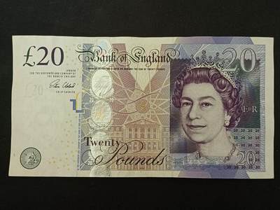 【游宝拍卖】丙午马年第20期 周六截拍 - 英国-20镑【2006版 亚当斯密 朦胧号KC09928089 流通好品VF】