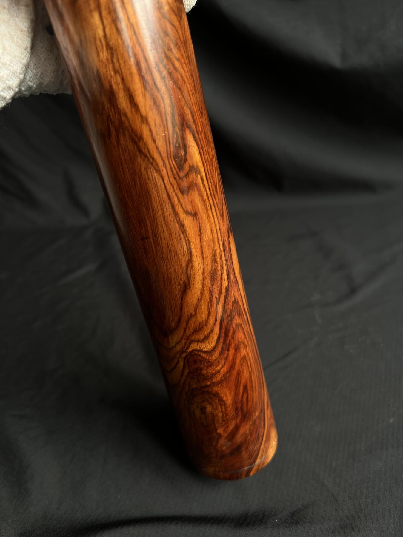 零元拍：海南黄花梨虎皮纹满花香桶，同料整料制作：268/44MM