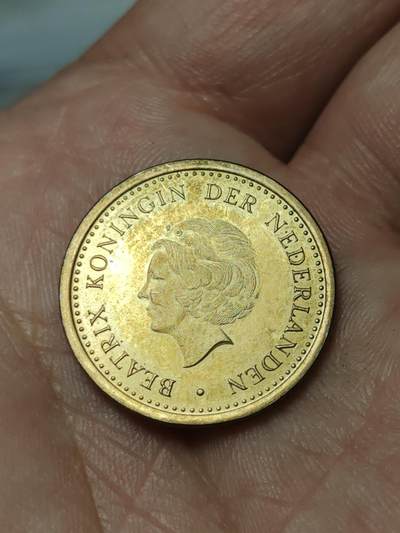 2026年第四十场(总第二百零九场）外国好品散币场(免佣金) - 荷属安的列斯1990年1盾(贝娅特丽克丝女王时期，Bow–弓箭标)