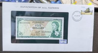 北京马甸外国币专卖第150期，外国纸币专场，陆续上拍，欢迎关注 - 美国福兰克林造币厂邮币封：东加勒比