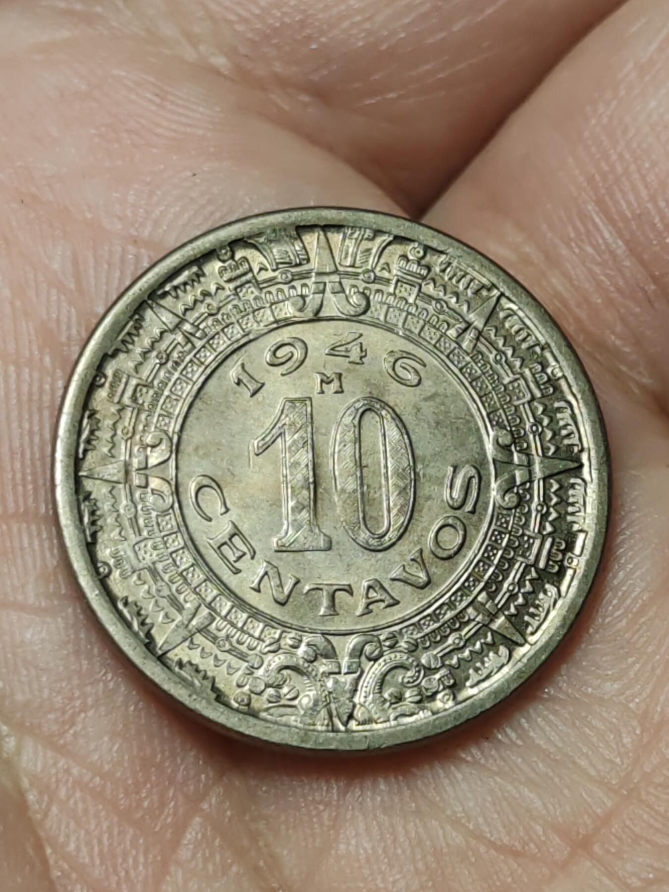 2026年第四十场(总第二百零九场）外国好品散币场(免佣金) 少见带光好品–墨西哥🇲🇽1946年10分