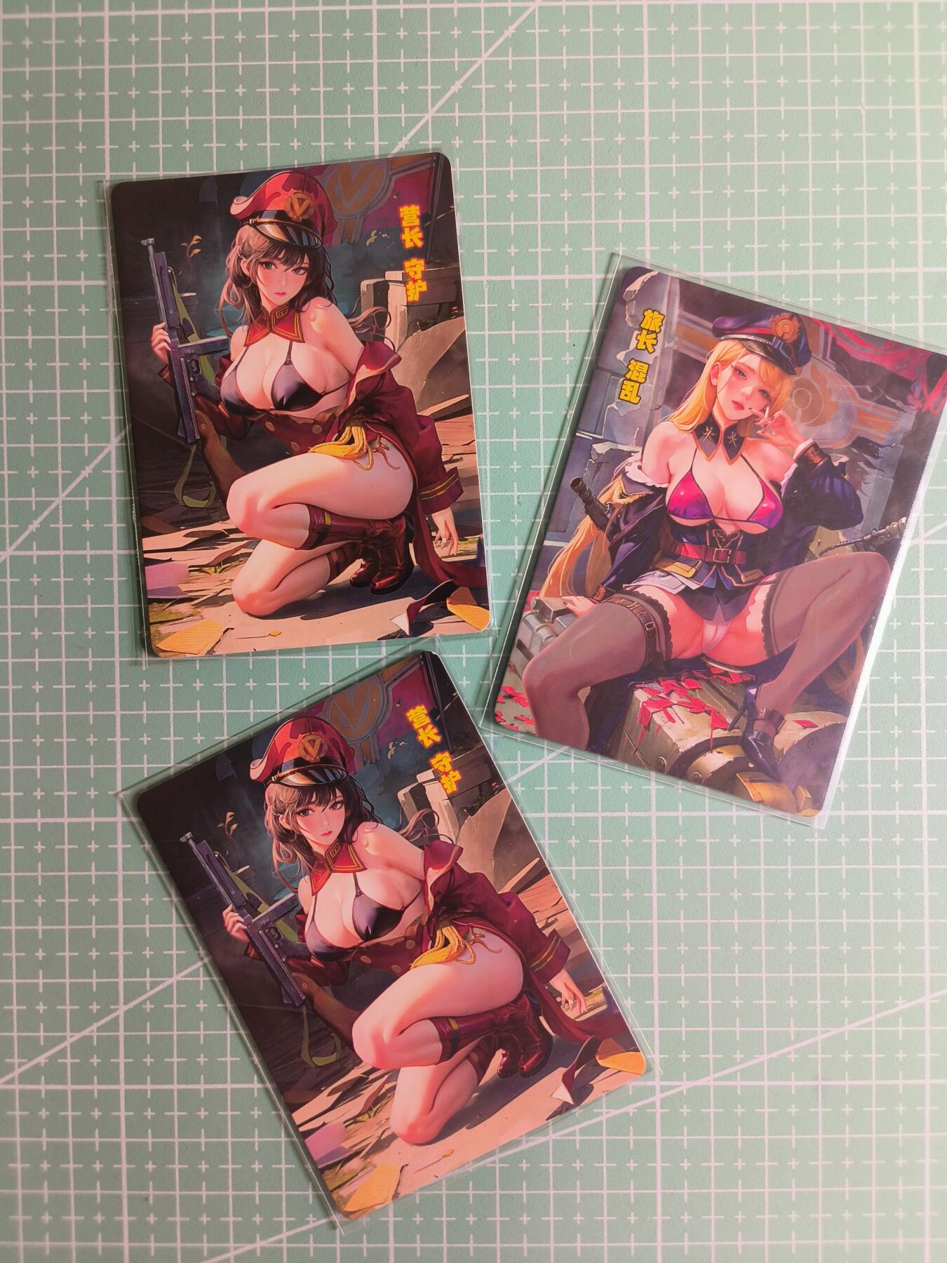 C先生卡牌 第26期 持续收拍品中…零手续费代拍 【粗闪】砖家卡牌《军魁》典藏卡 3张