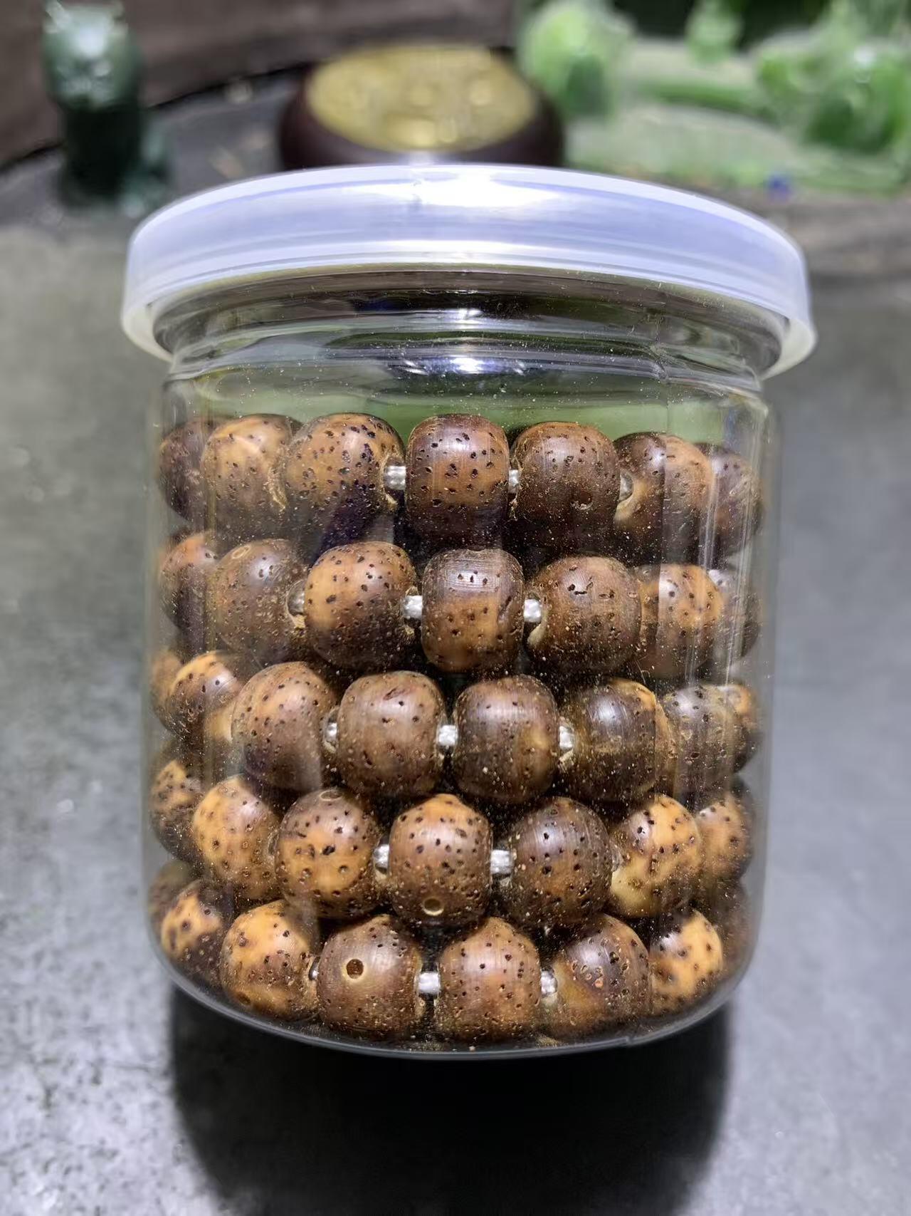 原生态9+7易拉罐108星月菩提一条，