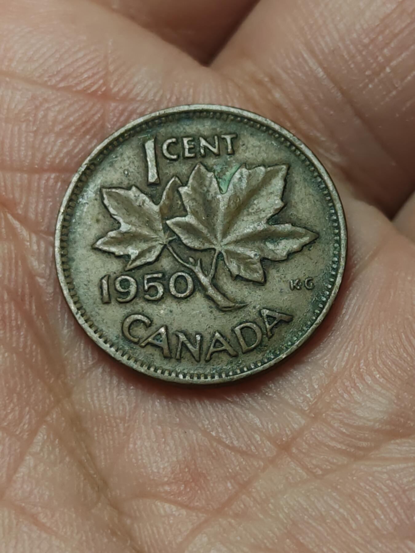 2026年第四十场(总第二百零九场）外国好品散币场(免佣金) 加拿大🇨🇦1950年1分(乔治六世第二版)