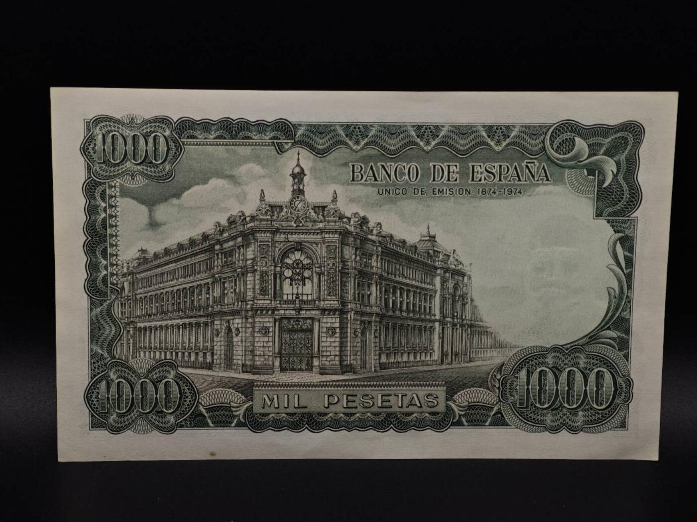  【淘币小摊】限时拍第八百九十拍   纸币场    每周一统一发货 西班牙1971年1000比赛塔纸币【有折】