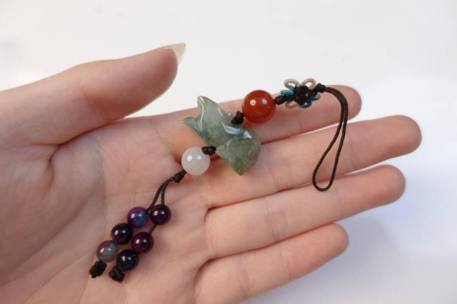 上海都达杂项专场七十二【全场包邮】 天然翡翠《生肖鼠》挂件68-129