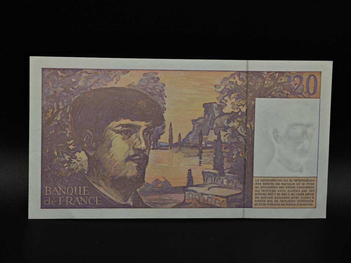  【淘币小摊】限时拍第八百九十拍   纸币场    每周一统一发货 法国1997年20法郎纸币