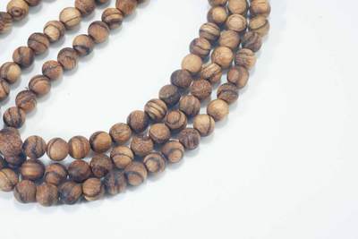 上海都达杂项专场103【全场包邮】  天然加里曼丹沉香0.8多圈圆珠手串 附鉴定证书62-132