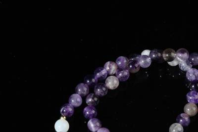 上海都达杂项专场103【全场包邮】  紫晶双圈手串66-274