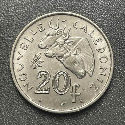回流0405 - 新喀里多尼亚1972年20法郎 双牛头镍币