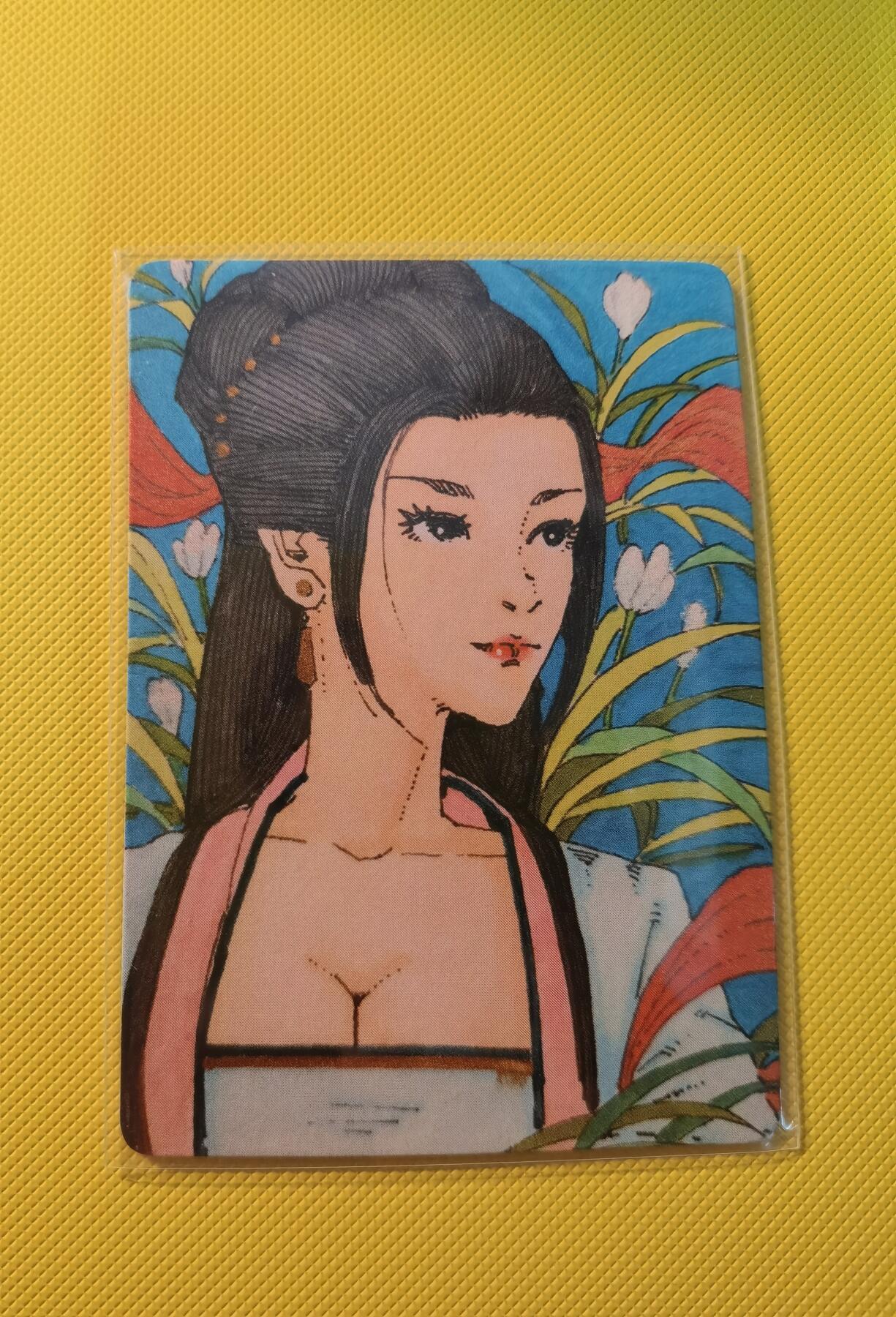 蜂潮卡牌  拍卖001期  小花瓣专场（4月10日  21点  截拍） 小花瓣艺术文创  药香2  手绘复刻卡  兰草  限编：019/022