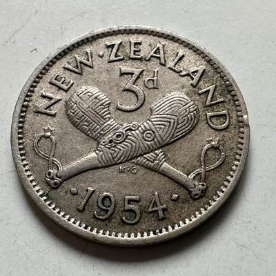 🌹外币初藏🌹🐯2026年第38场   每周二四六晚8️⃣点 世界钱币 - 新西兰1954年三便士