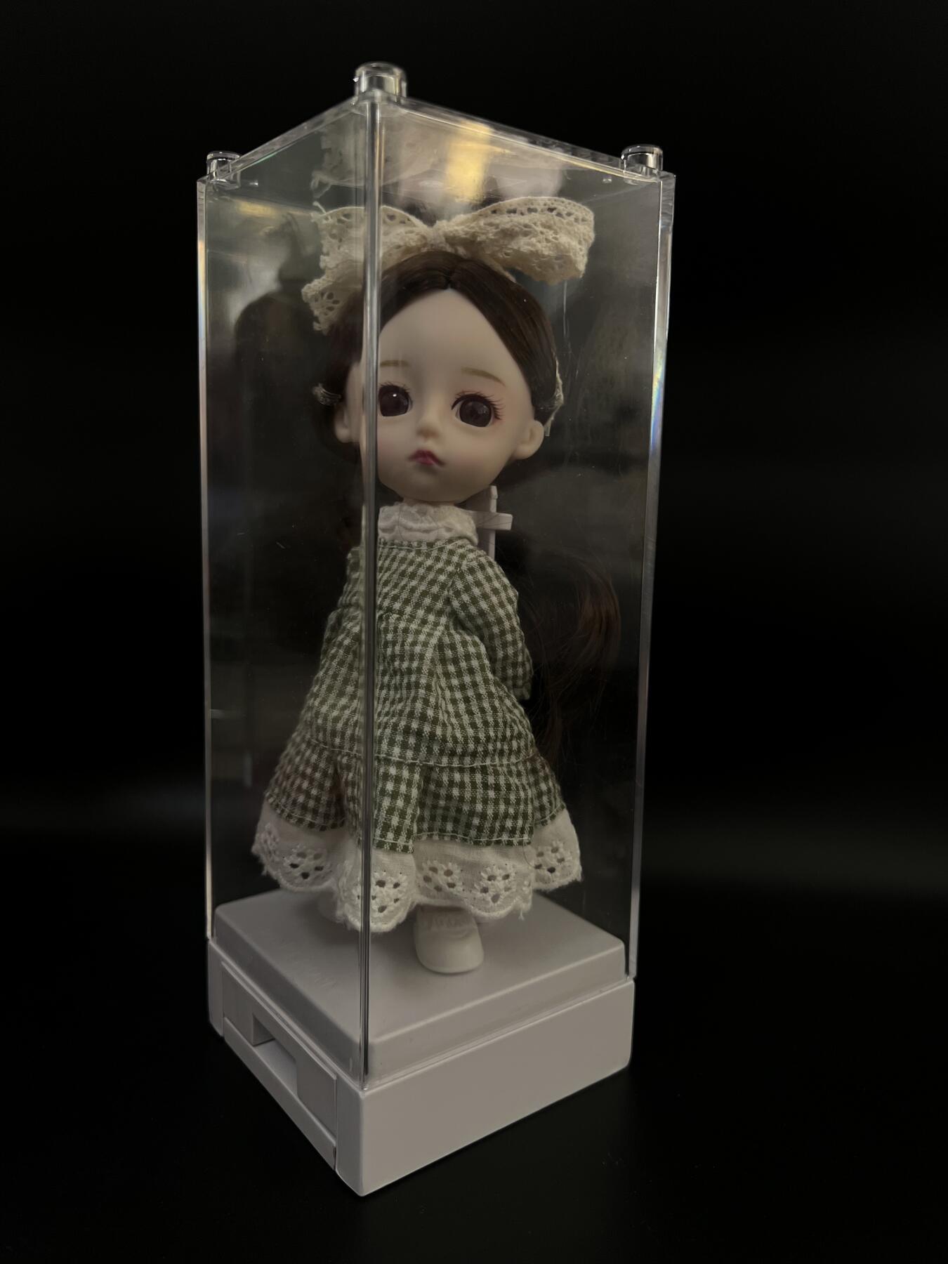 零元拍：正版食玩叮小马娃娃，可动素体，无瑕疵。积木格纳库收纳箱，底部抽屉可开，内含糖果一枚，购于伊藤洋华堂。高21.5CM（格纳库）无包装盒。