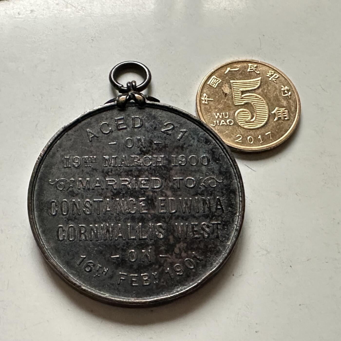 🌹外币初藏🌹🐯2026年第38场   每周二四六晚8️⃣点 世界钱币 英国 1901年 第二代西敏公爵 康斯坦斯·埃德温娜 大婚纪念章 39毫米大铜章
